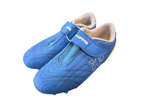 Vist Large View of Product Image Which is Used KIPSTA STRAP CLEATS Soccer Cleats Royal Blue Youth 12.5
