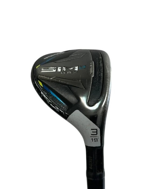 Vist Large View of Product Image Which is Used Taylormade Sim 2 Max RH 3 Hybrid Mens Hybrid Club 