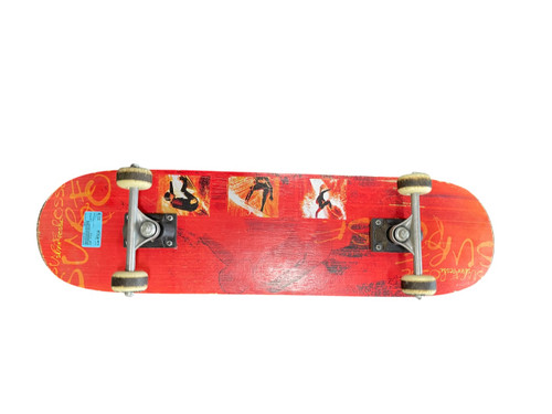 Vist Large View of Product Image Which is Used SURF POSSE Complete Skateboard Red Regular