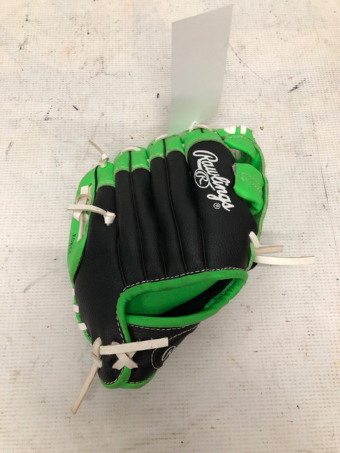 Vist Large View of Product Image Which is Used Rawlings PLAYER SERIES BB/SB Glove RH Throw Black 9"