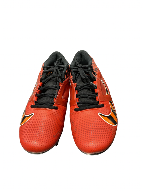 Vist Large View of Product Image Which is Used Nike Adult FB Cleats Orange Senior 8.5