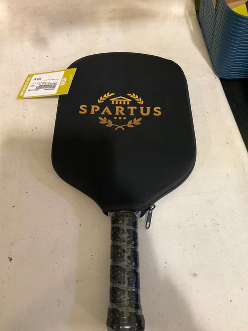 Vist Large View of Product Image Which is Used SPARTUS OLYMPUS XIV Pickleball Racquet Black And Gold