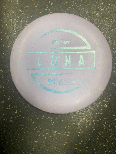 Vist Large View of Product Image Which is Used Discraft LUNA Disc Golf Putter Purple