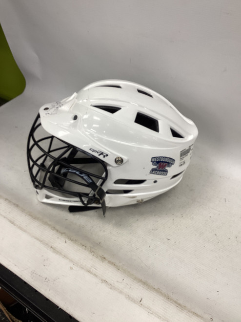 Vist Large View of Product Image Which is Used Cascade CPV-R Lacrosse Helmet White S/M