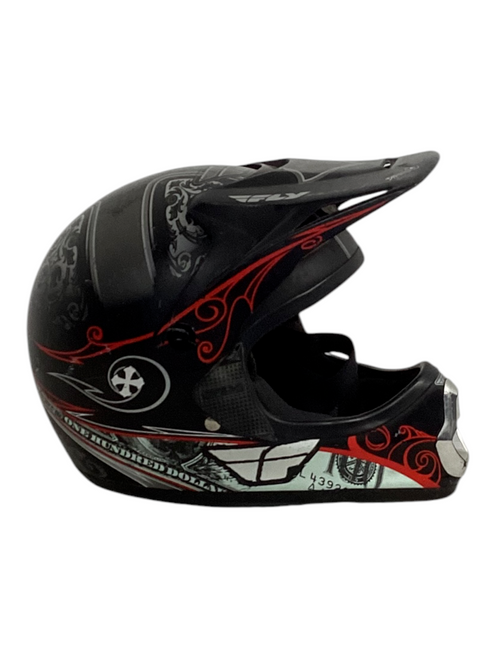 Vist Large View of Product Image Which is Used FLY RACING VICTORY HELMET Junior Helmet Black LG