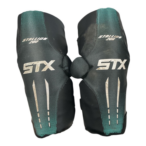 Vist Large View of Product Image Which is Used STX STALLION 200 Lacrosse Arm Pads/Guards Black MD