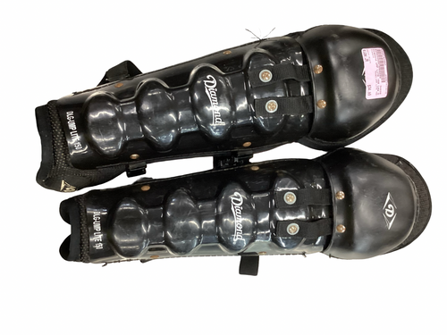 Vist Large View of Product Image Which is Used Diamond UMP LITE 150 Catchers Leg Guards Black Junior