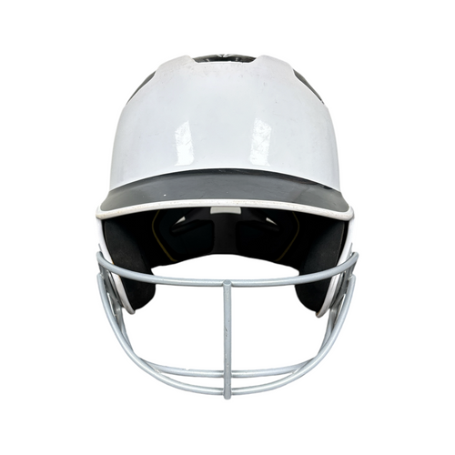 Vist Large View of Product Image Which is Used Easton Batting Helmet w/Mask White SM