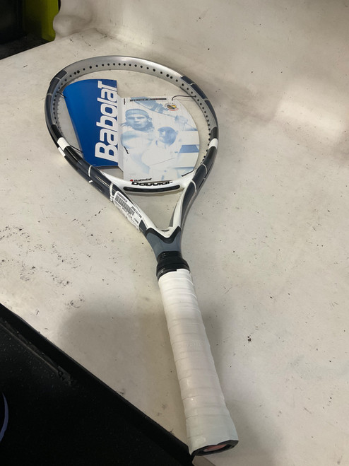 Vist Large View of Product Image Which is Used Babolat DRIVE Z-110 Adult Tennis Racquet Black 4 1/2"