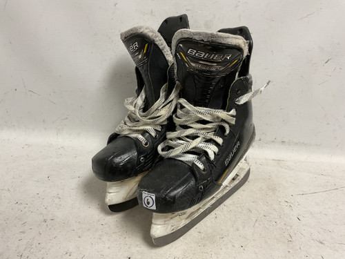 Vist Large View of Product Image Which is Used Bauer SUPREME M5 PRO Intermediate Hockey Skate White/Black/Yellow Intermediate 6.0