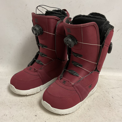 Vist Large View of Product Image Which is Used DC Shoes LOTUS 2024 Womens Snowboard Boots Maroon Senior 7