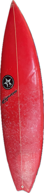 Vist Large View of Product Image Which is Used MINAMI INFAMY Surfboard Red 6Ft 3In