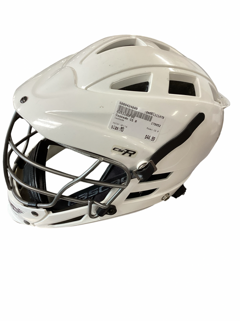 Vist Large View of Product Image Which is Used Cascade CS R Lacrosse Helmet White MD