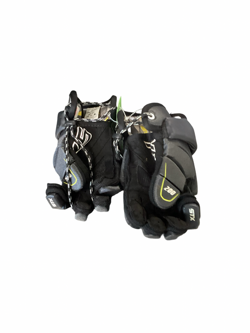Vist Large View of Product Image Which is Used STX STALLION 200 Lacrosse Gloves Mens Black SM