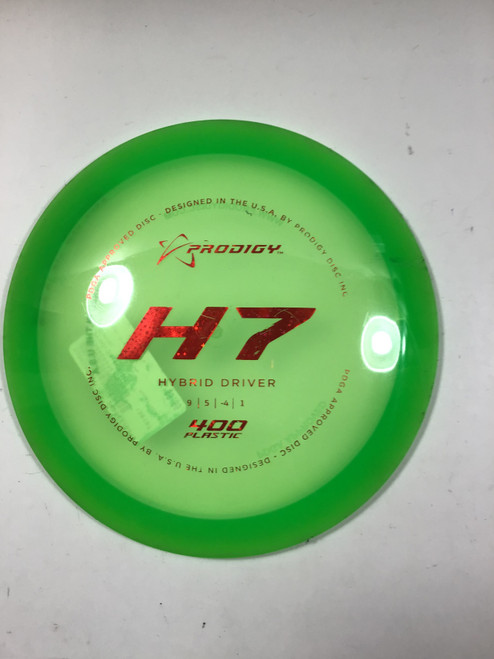 Vist Large View of Product Image Which is Used Prodigy 400 H7 Disc Golf Driver Green