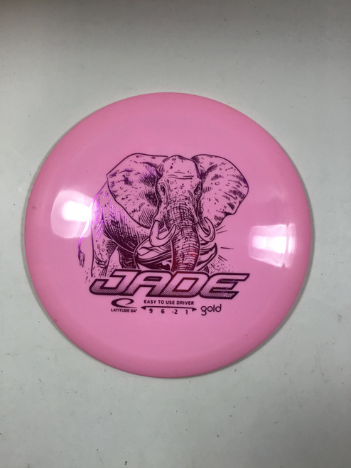 Vist Large View of Product Image Which is Used Latitude 64 GOLD JADE Disc Golf Driver Pink