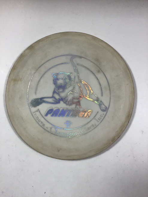 Vist Large View of Product Image Which is Used Innova DX PANTHER Disc Golf Driver White 173g