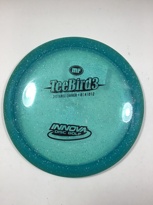 Vist Large View of Product Image Which is Used Innova METAL FLAKE CHAMPION TEEBIRD3 Disc Golf Driver Royal Blue 168g