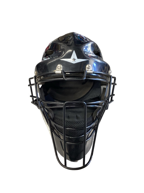 Vist Large View of Product Image Which is Used All-Star CATCHERS HELMET Catchers Helmet w/Mask Black SM