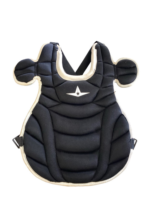 Vist Large View of Product Image Which is Used All-Star ALL-STAR CHEST PROTECTOR Catchers Chest Protector Black Youth