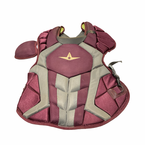 Vist Large View of Product Image Which is Used All Star ALL STAR CATCHER CHEST GUARD Catchers Chest Protector Maroon Adult