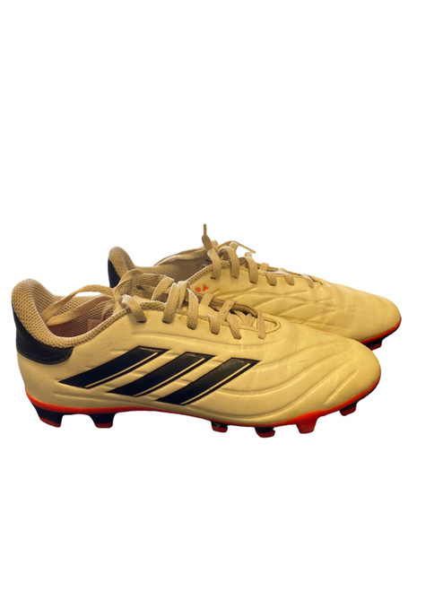 Vist Large View of Product Image Which is Used Adidas Soccer Cleats White Senior 5.5