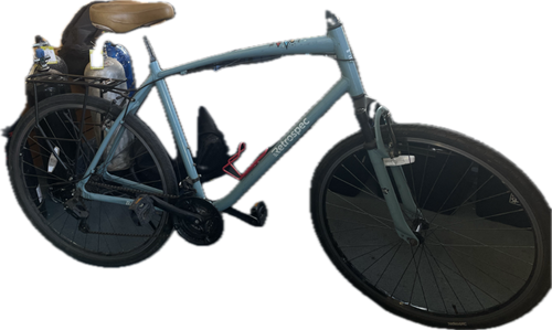 Vist Large View of Product Image Which is Used Retrospec BARRON Hybrid/City Bike Mens Carolina Blue 54-55cm - MD Frame