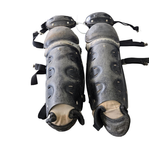 Vist Large View of Product Image Which is Used Easton JR SG Catchers Leg Guards Black Junior