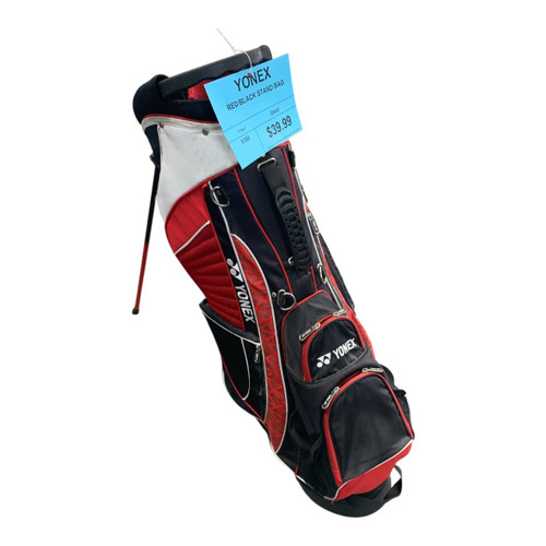 Vist Large View of Product Image Which is Used Yonex BLACK/RED STAND BAG Mens Stand Bag Red