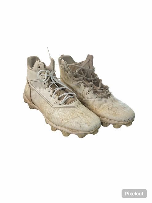 Vist Large View of Product Image Which is Used Under Armour 0 BB/SB Cleats White Senior 12.5