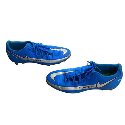 Vist Large View of Product Image Which is Used Nike Phantom Soccer Cleats Royal Blue Senior 9