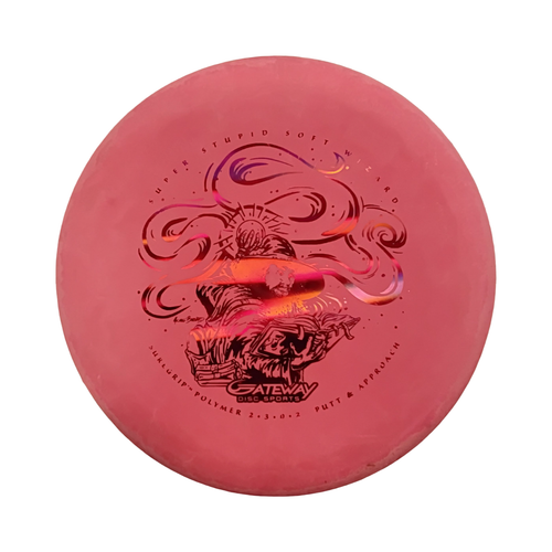 Vist Large View of Product Image Which is Used Gateway WIZARD Disc Golf Putter Red 176g