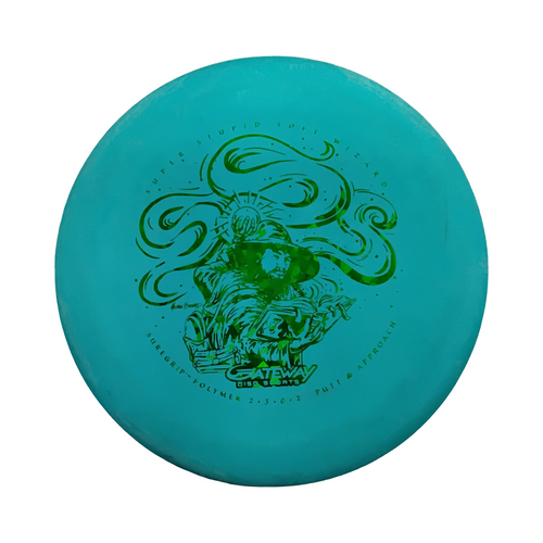 Vist Large View of Product Image Which is Used Gateway WIZARD Disc Golf Putter Carolina Blue 176g