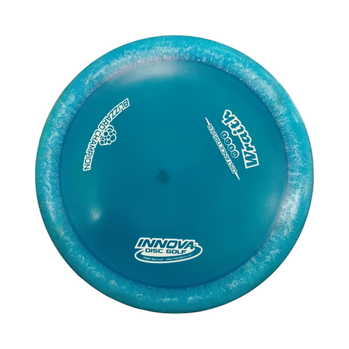 Vist Large View of Product Image Which is Used Innova BLIZZARD CHAMPION WRAITH Disc Golf Driver Royal Blue 150g