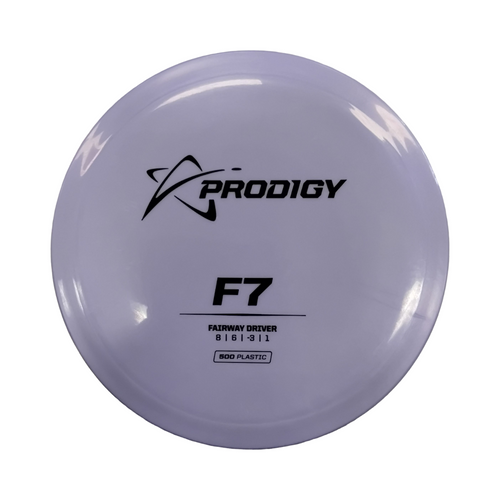 Vist Large View of Product Image Which is Used Prodigy F7 500 Disc Golf Driver Purple 172g