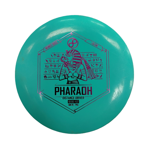 Vist Large View of Product Image Which is Used Infinite Discs PHARAOH Disc Golf Driver Carolina Blue 174g