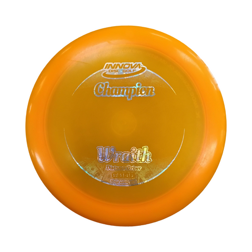 Vist Large View of Product Image Which is Used Innova CHAMPION WRAITH Disc Golf Driver Orange 176g