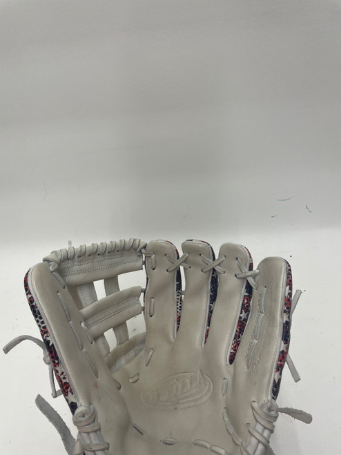 Vist Large View of Product Image Which is Used BoomBah VITILLA BB/SB Glove RH Throw White/Red/Navy 12 1/2"