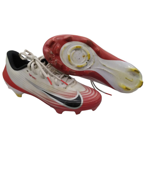 Vist Large View of Product Image Which is Used Nike VAPOR BB/SB Cleats White Senior 8.5