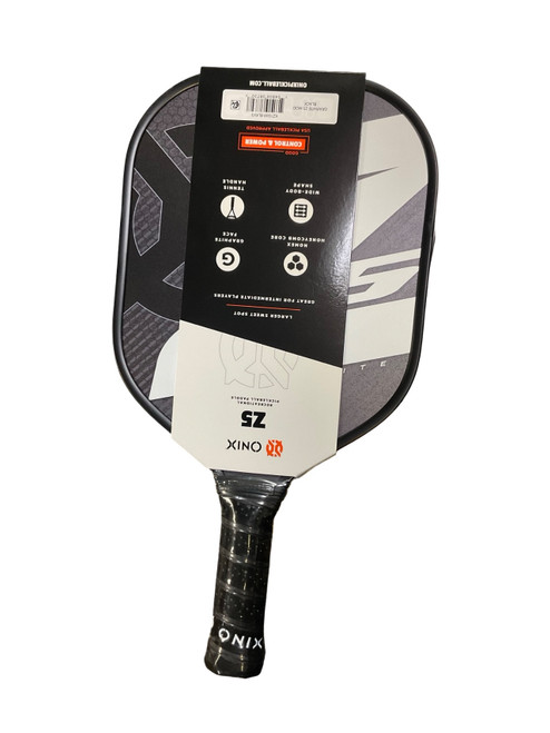 Vist Large View of Product Image Which is Used Onix Z5 Pickleball Racquet Black