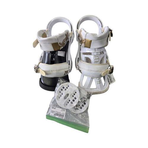 Vist Large View of Product Image Which is Used Burton MISSION LG BINDINGS Mens Binding Only White LG