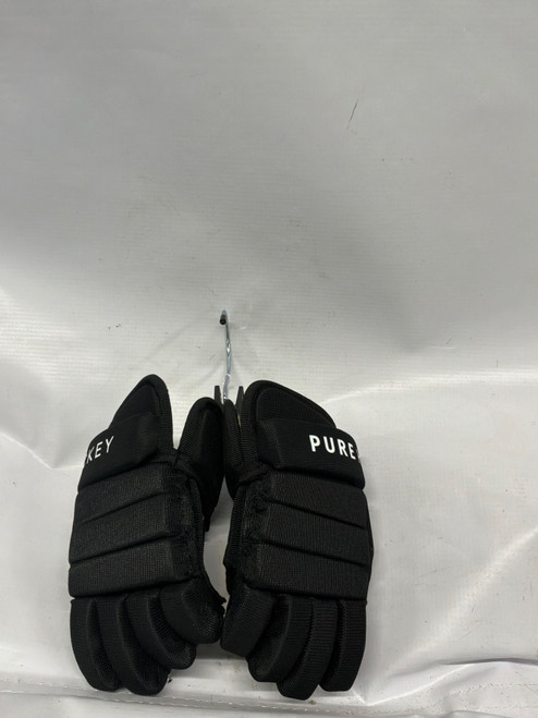 Vist Large View of Product Image Which is Used Pure Hockey PURE HOCKEY GLOVES Youth Gloves Black 8"