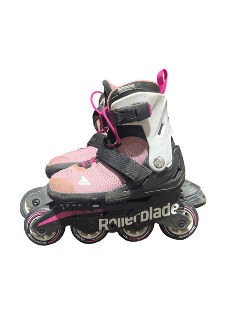 Vist Large View of Product Image Which is Used Rollerblade ROLLER BLADE Junior Rec Fitness Skates Pink Adjustable