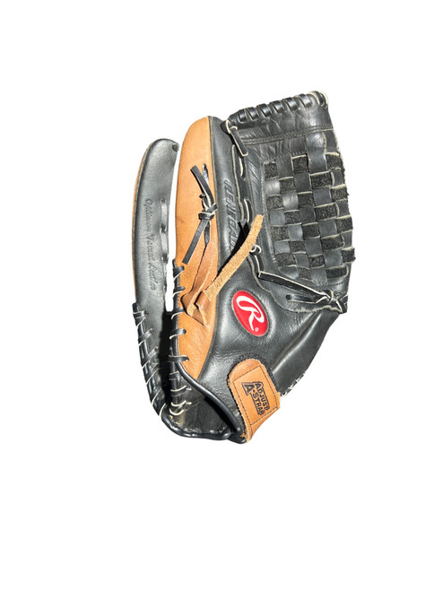 Vist Large View of Product Image Which is Used Rawlings RENEGADE BB/SB Glove LH Throw Black 14"