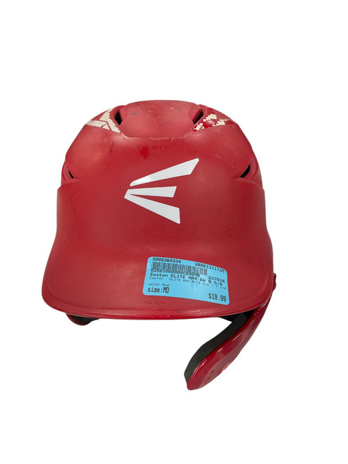 Vist Large View of Product Image Which is Used Easton ELITE MAX BH 6 5/8 - 7 1/4 Batting Helmet No Mask Red MD