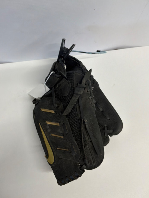 Vist Large View of Product Image Which is Used Nike BLACK AND GOLD GLOVE BB/SB Glove LH Throw Black 11 1/2"