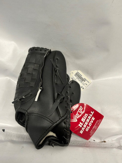 Vist Large View of Product Image Which is Used VERGE BLACK GLOVE 11.5 BB/SB Glove RH Throw Black 11 1/2"