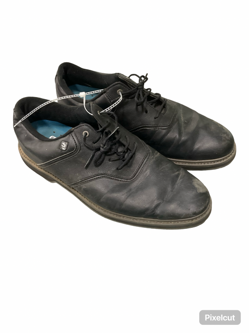 Vist Large View of Product Image Which is Used Foot Joy Mens Golf Shoes Black Senior 11.5