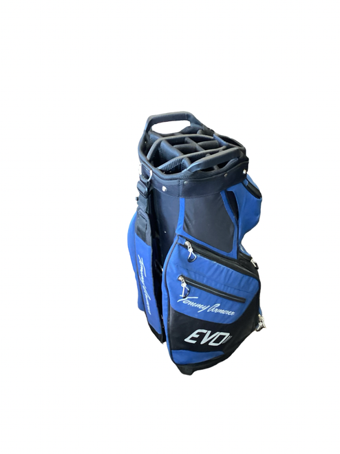 Vist Large View of Product Image Which is Used Tommy Armour EVO II Mens Cart Bag Black And Navy Blue