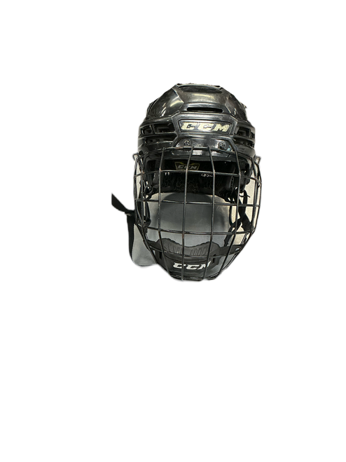 Vist Large View of Product Image Which is Used CCM X Helmet Cage Combo Black LG